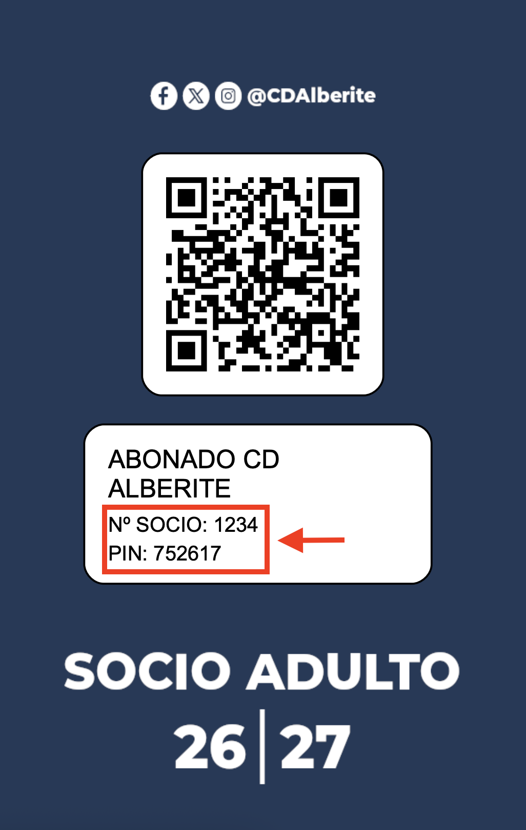 Instrucciones para localizar el número de abonado y PIN